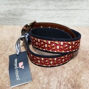Vineyard Vines Accessories - Vineyard Vines Pizza Wings & Beer Canvas Club Belt Vineyard Vines Accessories - Vineyard Vines Pizza Wings & Beer Canvas Club Belt